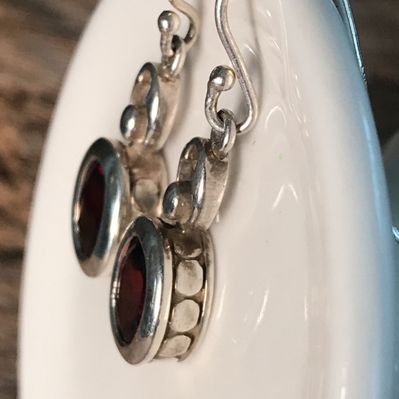 Sterling Silver Garnet Set - Picture 8 of 12